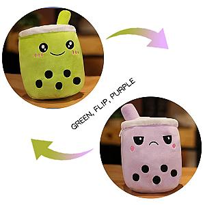 15-24cm Colorful Reversible Boba Tea Cup Plush