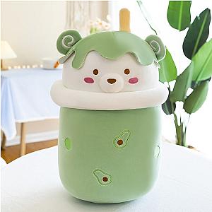 25-40cm Green Boba Bear Avocado Bubble Tea Cup Plush
