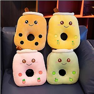 Boba Bubble Tea Pillow Tube Adorable Back Cushion