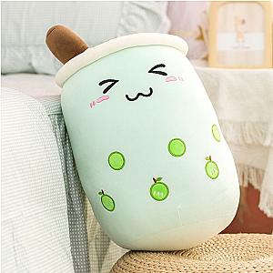 24-50cm Light Green Boba Apple Bubble Tea Toy Plush