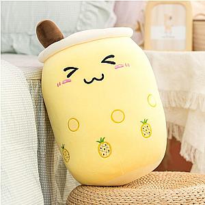 24-70cm Yellow Boba Pineapple Bubble Tea Toy Plush
