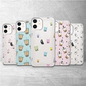 Boba Bubble Tea Colorful Phone Case For IPhone X-14