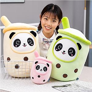 20-25cm Colorful Boba Fruit Panda Cosplay Bubble Tea Cup Plush