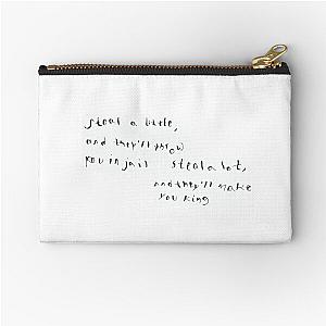 bob dylan quote Zipper Pouch