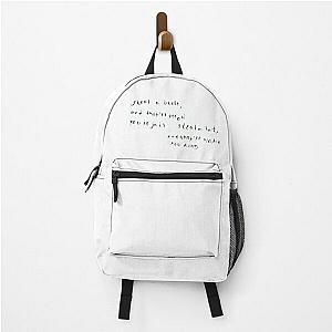 bob dylan quote Backpack