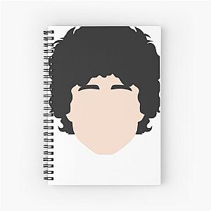 Bob Dylan head illustration Spiral Notebook