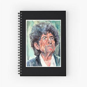 bob dylan watercolor portrait suzanns art	 Spiral Notebook