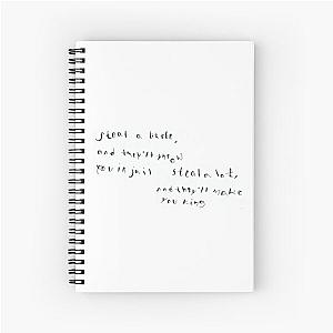 bob dylan quote Spiral Notebook