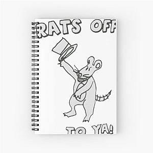 Rats Off To Ya Bob Dylan Tim And Eric Store Spiral Notebook