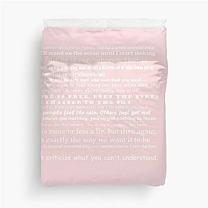 bob dylan quotes Duvet Cover