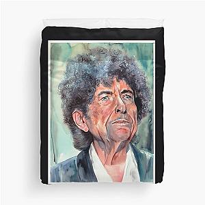 bob dylan watercolor portrait suzanns art	 Duvet Cover