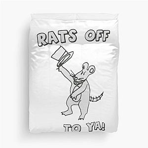 Rats Off To Ya Bob Dylan Tim And Eric Store Duvet Cover