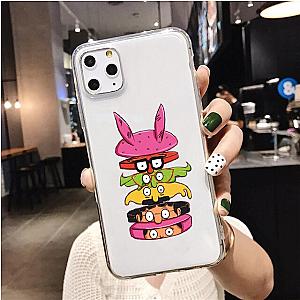 Bob’s Burgers Phone Cases - Burger Cartoon Print Soft TPU Clear iPhone Case