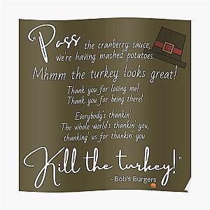 Bob's Burgers Posters - Bob's Burgers Thanksgiving Song Poster