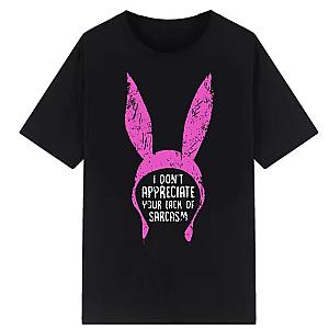 Bob's Burgers Lack of Sarcasm Cartoon Rabbit  Tshirt 