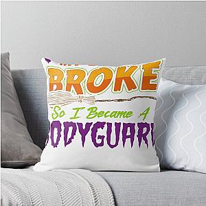 Bodyguard Halloween Funny Shirt Throw Pillow