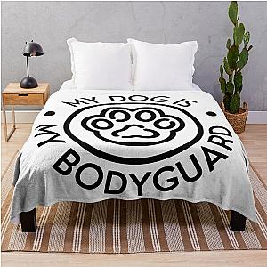 My Dog is My Bodyguard Throw Blanket
