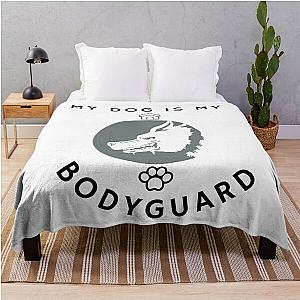 My Dog is My Bodyguard Throw Blanket