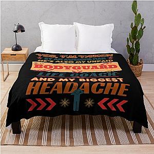 My Bodyguard of a Man Throw Blanket