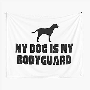 My Dog Is My Bodyguard Throw Blanket