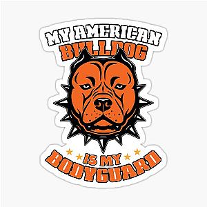 Bulldog Bodyguard Sticker