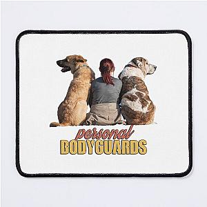 Personal Bodyguards Twin Dogs Mouse Pad