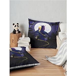 Backside Moon Throw Pillow Premium Merch Store