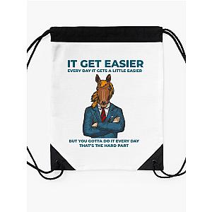 Bojack Horseman It Get Easier Back In 90 S Drawstring Bag Premium Merch Store RB0602