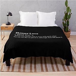 Bon Iver Aesthetic Love Quote Lyrics Black Throw Blanket