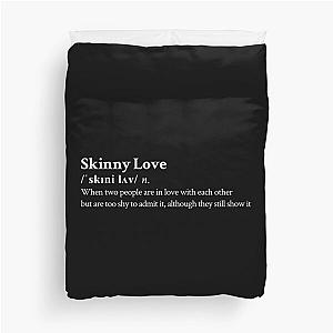 Bon Iver Aesthetic Love Quote Lyrics Black Duvet Cover