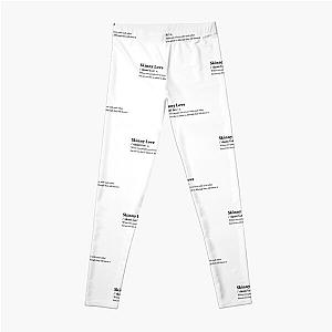 Bon Iver Aesthetic Love Quote Lyrics Leggings