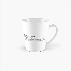 Bon Iver Aesthetic Love Quote Lyrics Tall Mug