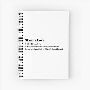 Bon Iver Aesthetic Love Quote Lyrics Spiral Notebook