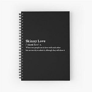 Bon Iver Aesthetic Love Quote Lyrics Black Spiral Notebook