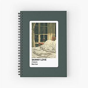 "Skinny Love" Bon Iver Pantone Card Spiral Notebook