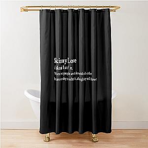 Bon Iver Aesthetic Love Quote Lyrics Black Shower Curtain