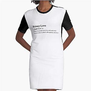 Bon Iver Aesthetic Love Quote Lyrics Graphic T-Shirt Dress