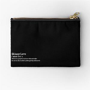 Bon Iver Aesthetic Love Quote Lyrics Black Zipper Pouch