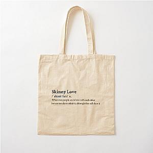 Bon Iver Aesthetic Love Quote Lyrics Cotton Tote Bag