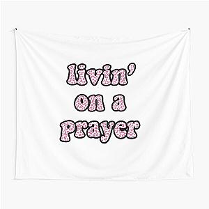 Livin' on a Prayer Bon Jovi Song Lyric Leopard Cheetah Tapestry