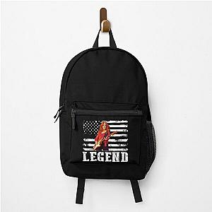 Distressed American Flag Bonnie Raitt Music Legend Backpack