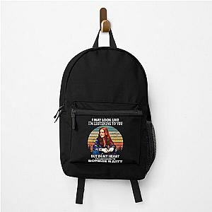 I May Look Like I'm Listening To You Bonnie Raitt Vintage Backpack