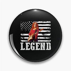 Distressed American Flag Bonnie Raitt Music Legend Pin