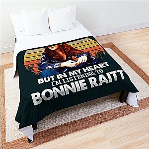 I May Look Like I'm Listening To You Bonnie Raitt Vintage Comforter