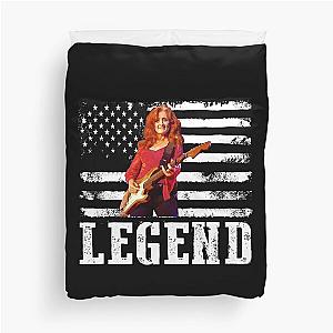 Distressed American Flag Bonnie Raitt Music Legend Duvet Cover