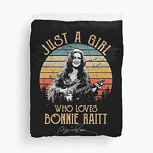 Just A Girl Who Loves Bonnie Raitt Vintage Duvet Cover