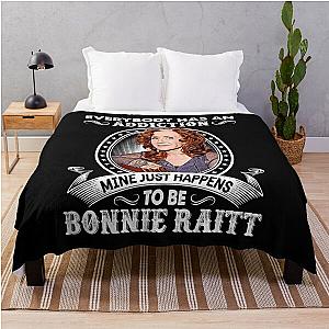 Everybody Has An Addiction Mine Just Happens To Be Bonnie Raitt Vintage Throw Blanket