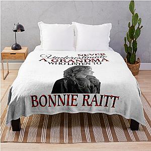 Never Underestimate a Grandma who listens to Bonnie Raitt Throw Blanket