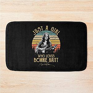 Just A Girl Who Loves Bonnie Raitt Vintage Bath Mat