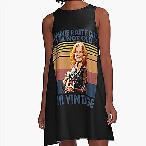 Retro Bonnie Raitt Girl I'm Not Old I'm Vintage  A-Line Dress